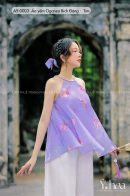 AY0003 - Áo yếm Organza Bích Động - Tím