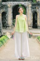 AY0008 - Áo yếm Organza Bích Động - Xanh Cốm