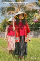 AK0011 - Áo khoác Kimono Phụng Dương - Đỏ