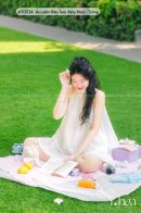 AY0034 -Áo yếm thêu hoa Mây Hoa - Trắng