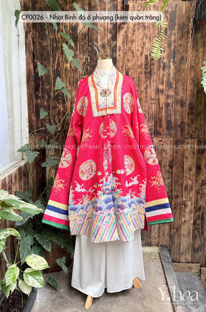 CP0026 - Nhật Bình đỏ ổ phượng (kèm quần trắng)